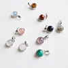 925 sterling silver crystal agate gem stone pendant jewelry