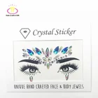 Hot Sale Custom Set Festival Rhinestone Face Body Art Gems Jewel Stickers