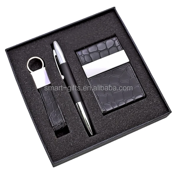 promotional business leather gift set for office