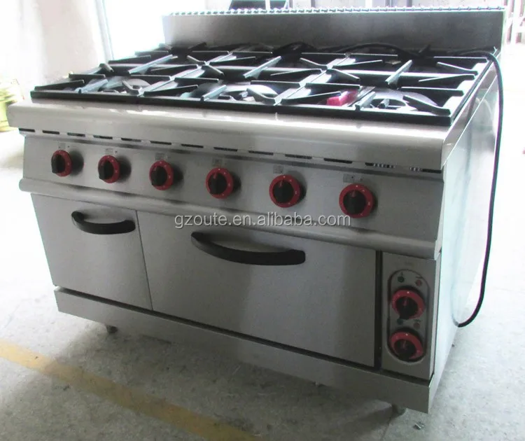 Commercial Gas Cooker 6 Burners Gas Range With Gas Oven Buy 6