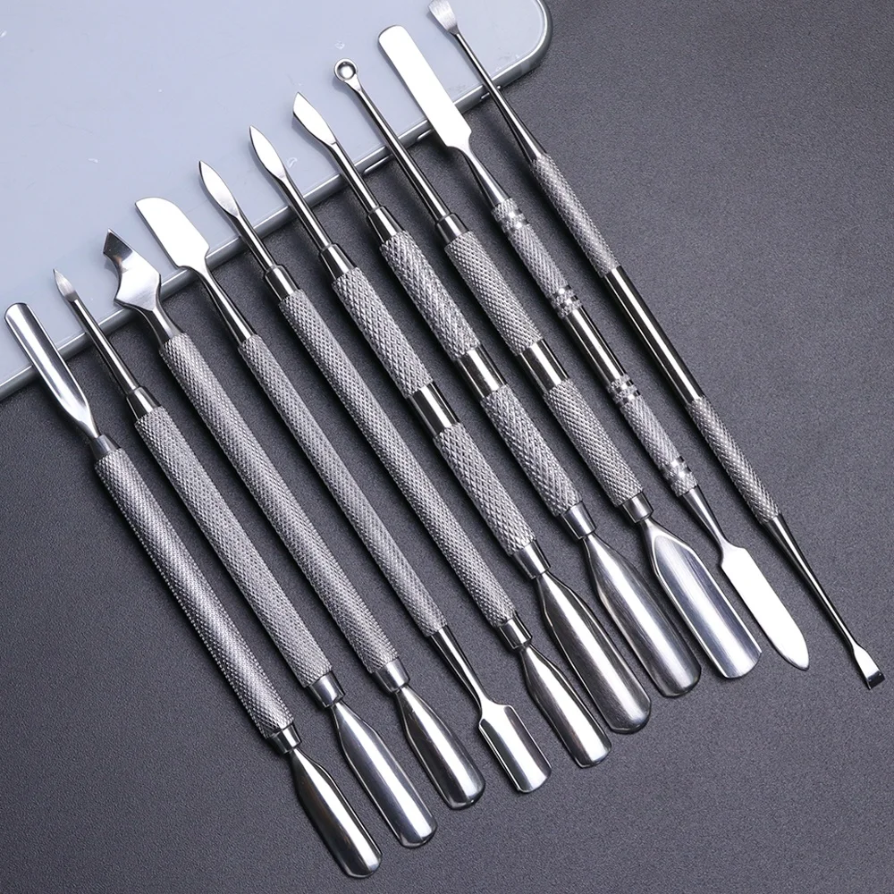 New Product 10pcs Double Sided Nail Art Cuticle Pusher Remover Stainless Steel Makeup Manicure Tool, Silver
New Product 10pcs Double Sided Nail Art Cuticle Pusher Remover Stainless Steel Makeup Manicure Tool, Silver