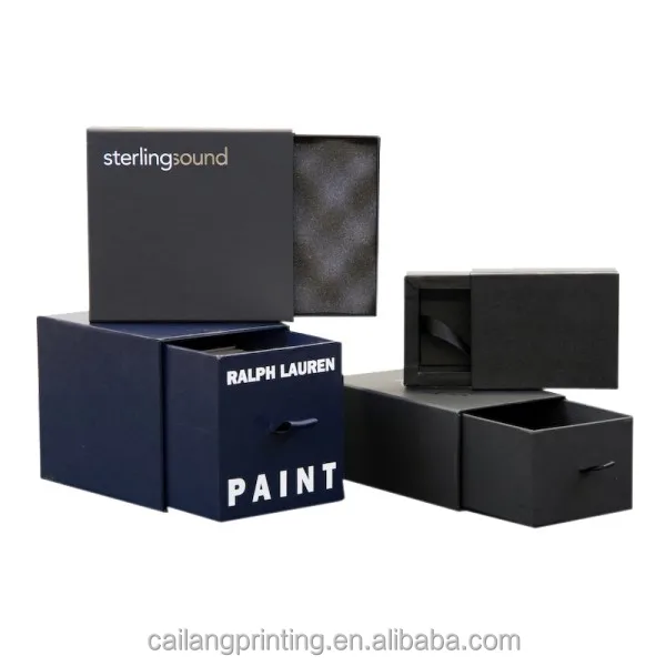 custom silver stamping logo white cardboard decorative cosmetics