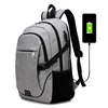 Customized cheap waterproof men polyester computer back bag women anti-theft 17inch laptop backpack with usb charger