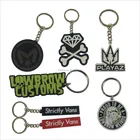 Custom Soft PVC Keychains 3D PVC Rubber Key Chain metal rubber cute embroidery keychain
