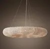 modern round restoration Hardware halo crystal chandelier design made in china