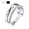 Latest Design Ladies 925 Silver Wedding Band Rings For Women