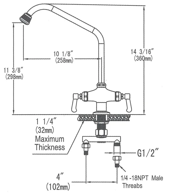 Wholesale Faucet Cheap Tapware Dual Handles Stainless Kitchen Sink Faucet Water Tap