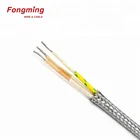 2 3 4 5 6 7 8 core multilayer fiberglass braided stainless steel braided 350deg. C High Temperature Shield wire Cable