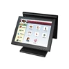 15 inch daul screen monitor LCD resistive touch screen laptop terminal for retail shop