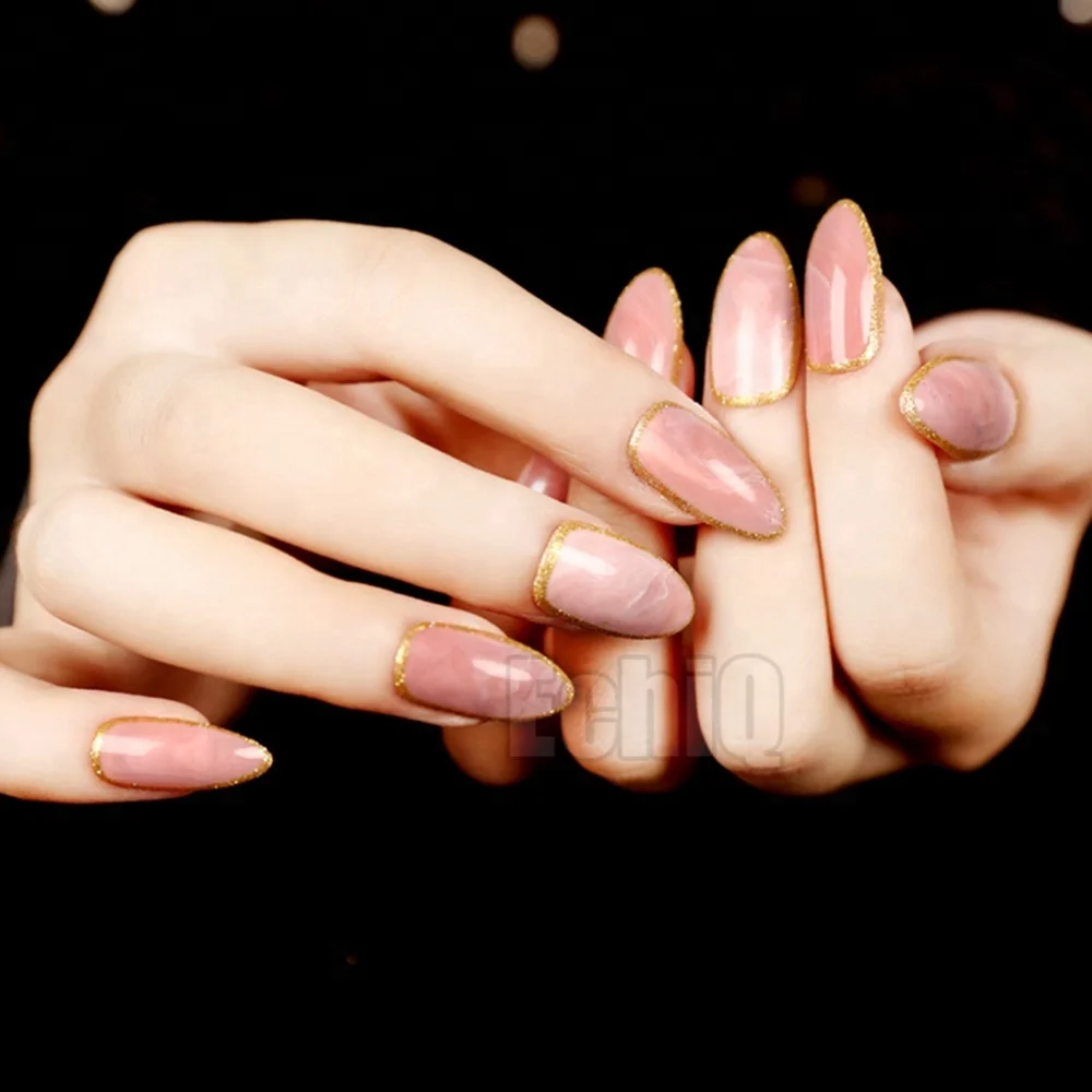 Shiny Lady False Nails Tip top fake nail tips Grace Pink Marble Gold Out Line Beautiful Nail art Design Z105
Shiny Lady False Nails Tip top fake nail tips Grace Pink Marble Gold Out Line Beautiful Nail art Design Z105