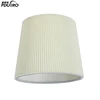Zhongshan factory Wholesale handmade fabric pvc Fancy Indoor Semi drum light lampshade
