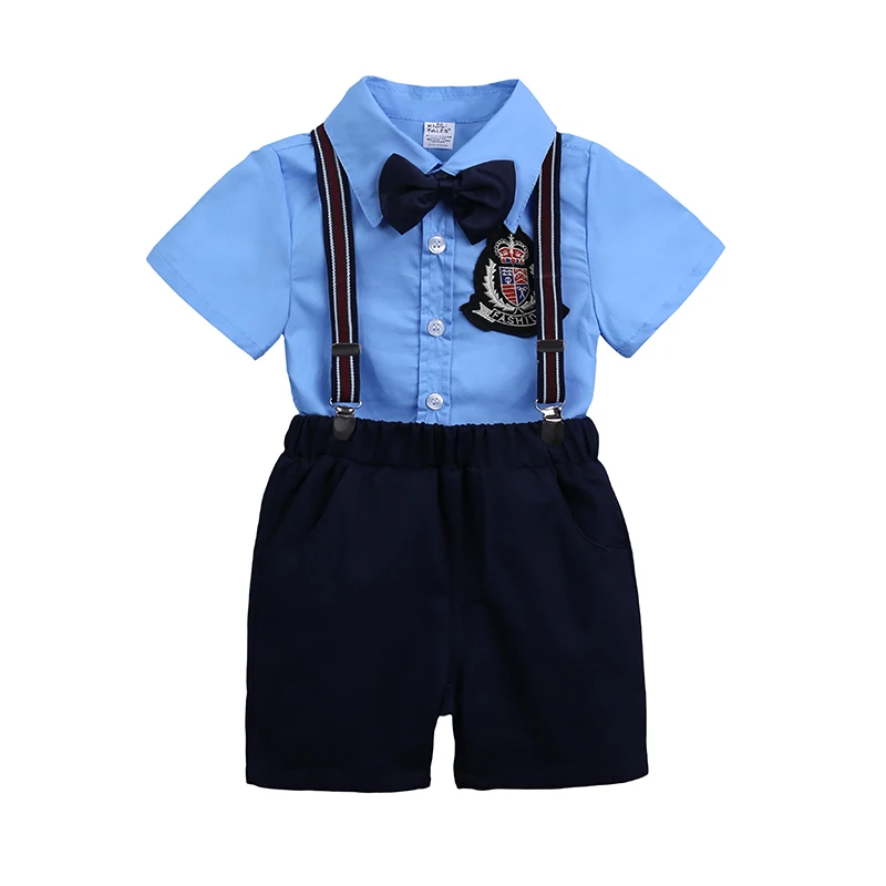 Toddler boys clothing 2 PCS turn-down collar shirt + ordinary shorts kids boys clothing school set for kids, As picture
Toddler boys clothing 2 PCS turn-down collar shirt + ordinary shorts kids boys clothing school set for kids, As picture