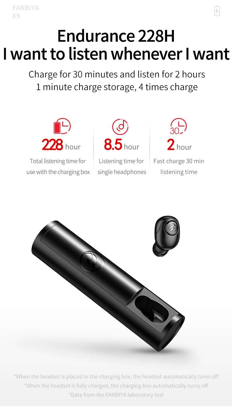 Drop Magnetic Charging Base Tws Stereo Headphone Mini In-Ear Wireless Earphone Earbuds - ANKUX.COM