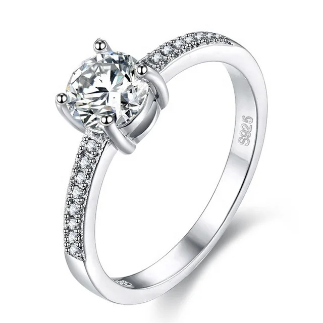 Silver Wedding Bridal Rings Luxury 6mm Round Cubic Zirconia Engagement Ring For Women Jewelry Banquet Wholesale
Silver Wedding Bridal Rings Luxury 6mm Round Cubic Zirconia Engagement Ring For Women Jewelry Banquet Wholesale