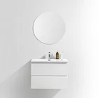 New Modern Simple Design Hotel Commercial 24" Bathroom Cabinet Vanity Combo
