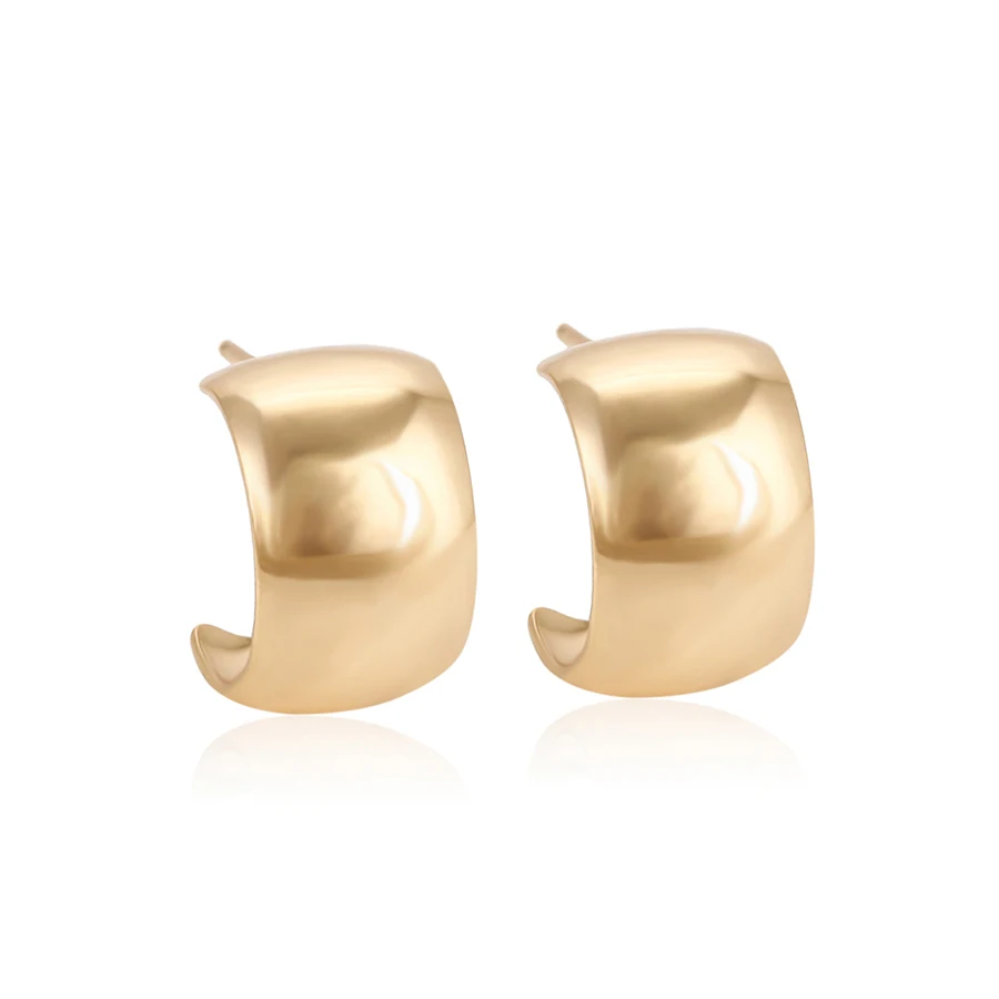 94373 hot sale free size wholesale simple design gold plated jewelry stud earring
94373 hot sale free size wholesale simple design gold plated jewelry stud earring