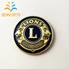 High quality zinc alloy medal gold die cast personalized double size lion coin