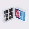 High Quality 1pcs/lot 8 in 1 Plastic Transparent Micro For SD TF MS Memory Card Storage Case Box Bag Protector Holder