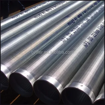 double-deck wire wedge stainless screen round slotted casing pipe