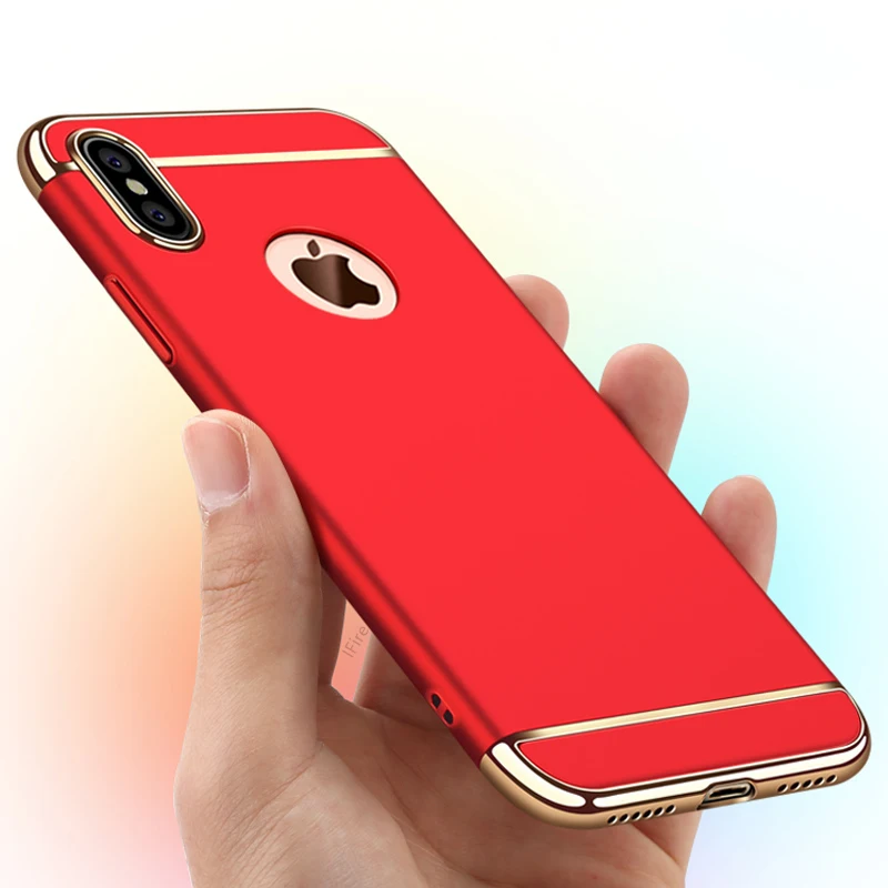 luxury-Hard-PC-phone-cases-For-iphone-X-7-plus-case-Matte-plastic-protector-Back-cover