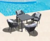 commercial contract aluminum outdoor furniture sets patio dining table and chair sets for restaurant hotel designer