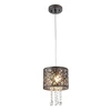 american stylish indoor drop crystal stainless steel pendant lamp