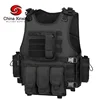 Xinxing black tactical vest with plate carrier bag ang bulletproof core bag for tactical and ballistic usage for police TV03