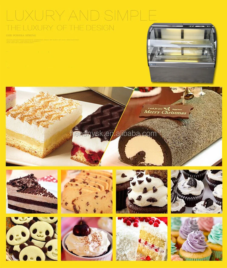 110L 2 layer Cake Display Showcase For Supermarket Display Chiller Showcase IS-CT-900