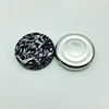 38mm tinplate steel lid bottle screw caps with safety push button