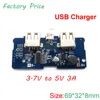 DC DC boost 3.7V to 5V 2A USB converter for 18650 battery DIY mobile power bank double 2 USB output micro USB input