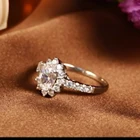 925 silver multi cubic zircon bezel set wedding rings
