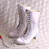 Lace-up Wedding Bridal Boots in Winter