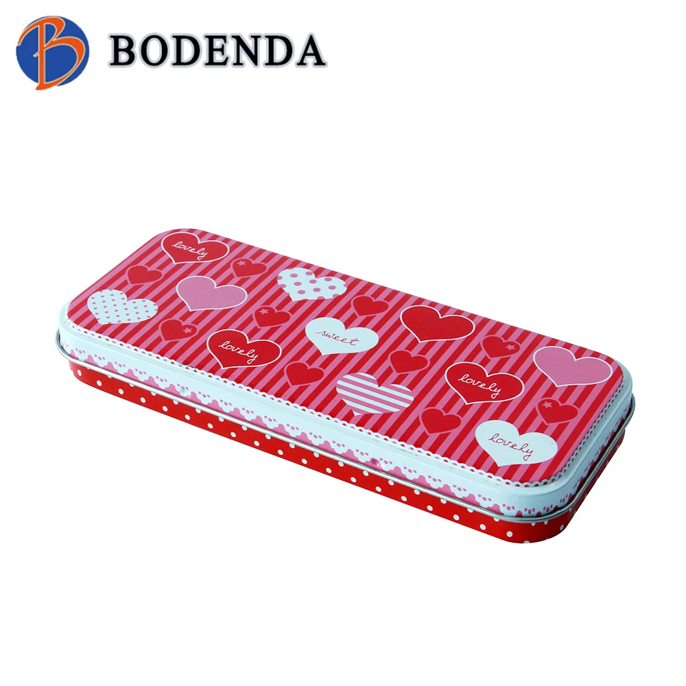 promotional rectangle pencil tin box