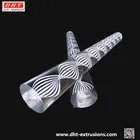 Acrylic Spiral Leaf Acrylic Clear Solid Plastic Rods