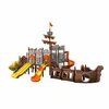 preschool outdoor playground pirate ship themed multiple plastic slides