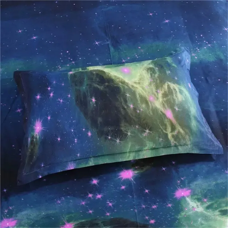 3D Bedding Set Universe Outer Space Themed Galay Duvet cover coverlet & pillow case queen size Galay Bedding Set