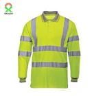 Wholesale long sleeve safety shirt with reflective tape