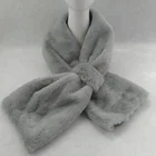 solid women Scarf polyester knit faux fur scarf women infant Scarf winter