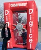 Giant inflatable money booth, inflatable catch money machine for advertising