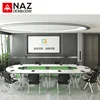 Modular modern folding conference table wooden specifications for meeting room