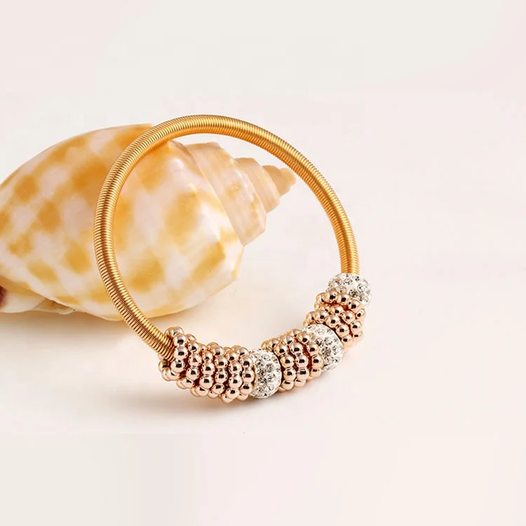 Fashion jewelry wild soft ceramic beads bracelet zircon gold charm spring coil bracelet bangle, Picture
Fashion jewelry wild soft ceramic beads bracelet zircon gold charm spring coil bracelet bangle, Picture