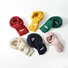 Factory manufacturer wholesale solid color children fashionable knitted scarf