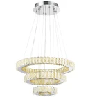Chinese Lamp Contemporary Chandelier Champagne Crystal Pendant Light For Home
