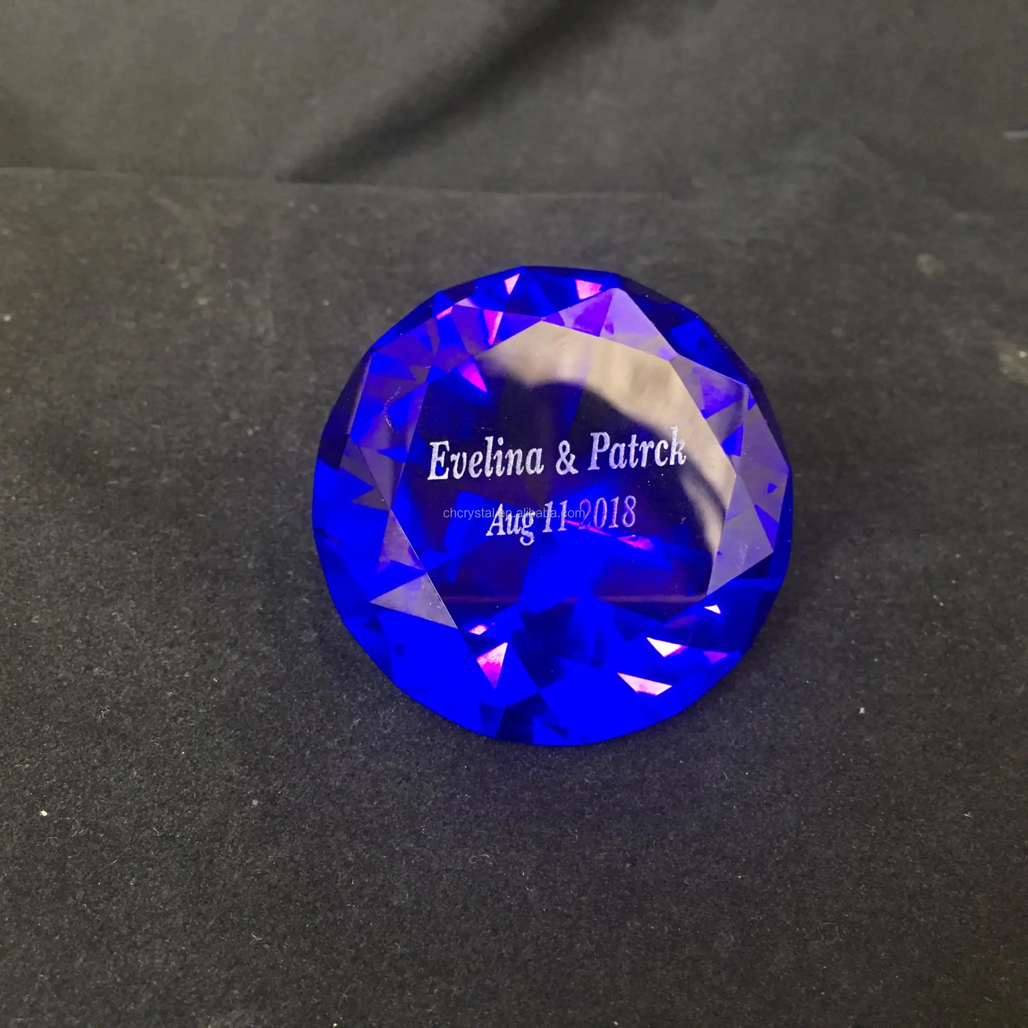 mh-0038l dark blue crystal diamond gift crystal wedding diamond