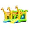 5,4 x 5,3 x 3,4 m Cartoon giraffe inflatable bouncers kids bouncy castle funny bouncer baby bounce house for sale
