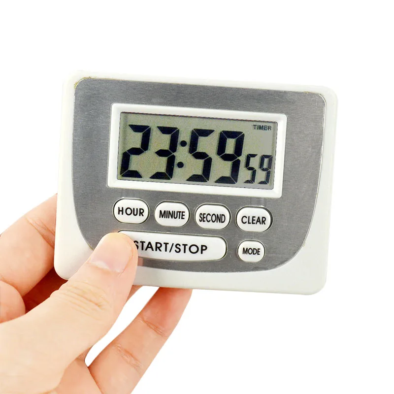Digital LCD Kitchen Countdown Timer Electronic Clock With Magnetic
