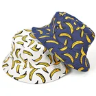 Bucket cap Man Women Unisex cotton Banana Hat Bob Caps Hip Hop outdoor sports Summer ladies Beach Sun Fishing Bucket Hats