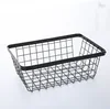 Kitchen Accessories Online Shopping Metal Wire Cotton liner Storage Basket Bin