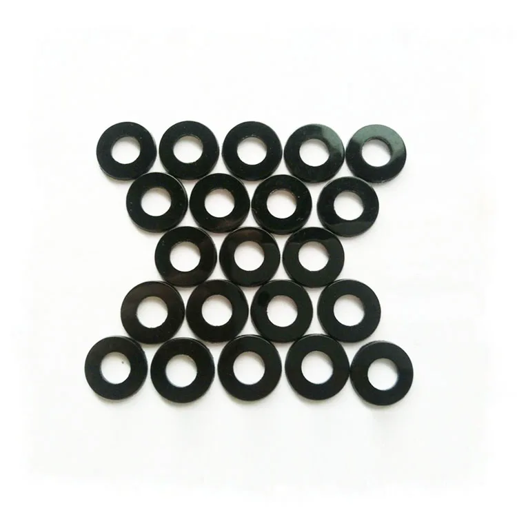 M2-M48 Black round flat nylon rubber washer