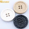 4 Holes sew button custom corn plastic biodegradable resinic button for coat